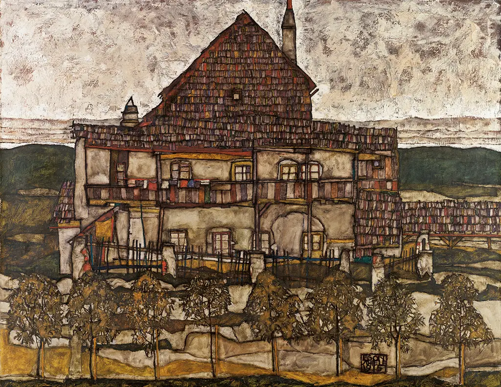 House with Shingle Roof (Old House II) Egon Schiele